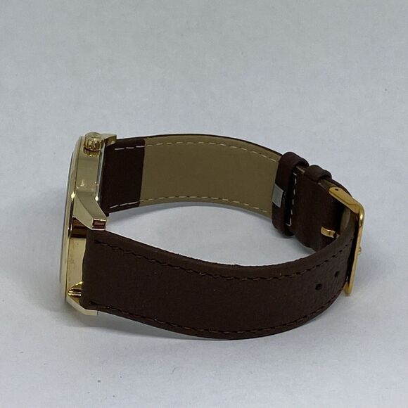 Michael Kors MK3490 Women's Brown Leather Analog Dial Quartz Wrist Watch HK995 - Picture 9 of 12